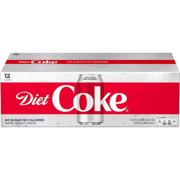 Diet Coke Soda Pop, 12 fl oz, 12 Pack Cans