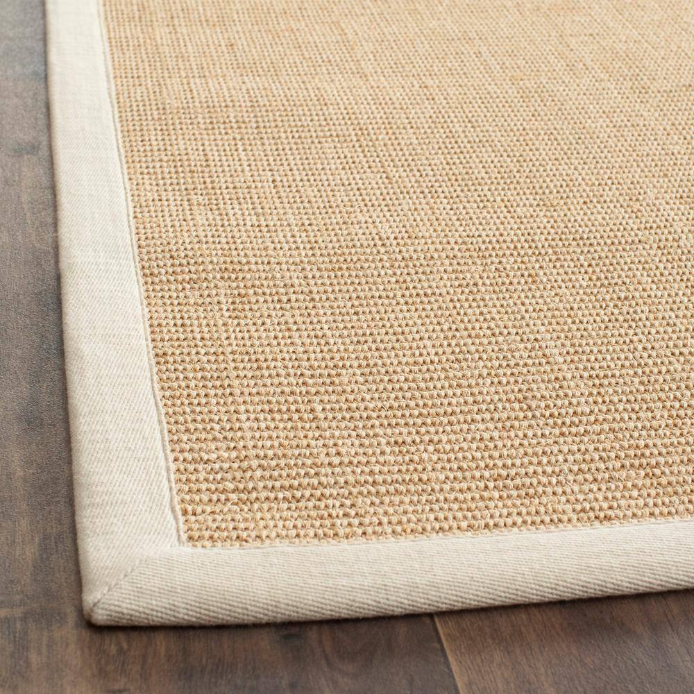 Maize and Wheat 9' x 12' Sisal Area Rug with Cotton Border