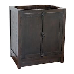 Plantation 30 in. W x 21.5 in. D Bath Vanity Cabinet Only in Brown