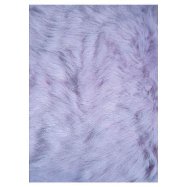LA Rug Flokati Lavender 3 ft. x 5 ft. Area Rug