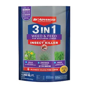10 lbs. 3-in-1 Weed and Feed for Southern Lawns Dry Fertilizer Plus Insect Killer