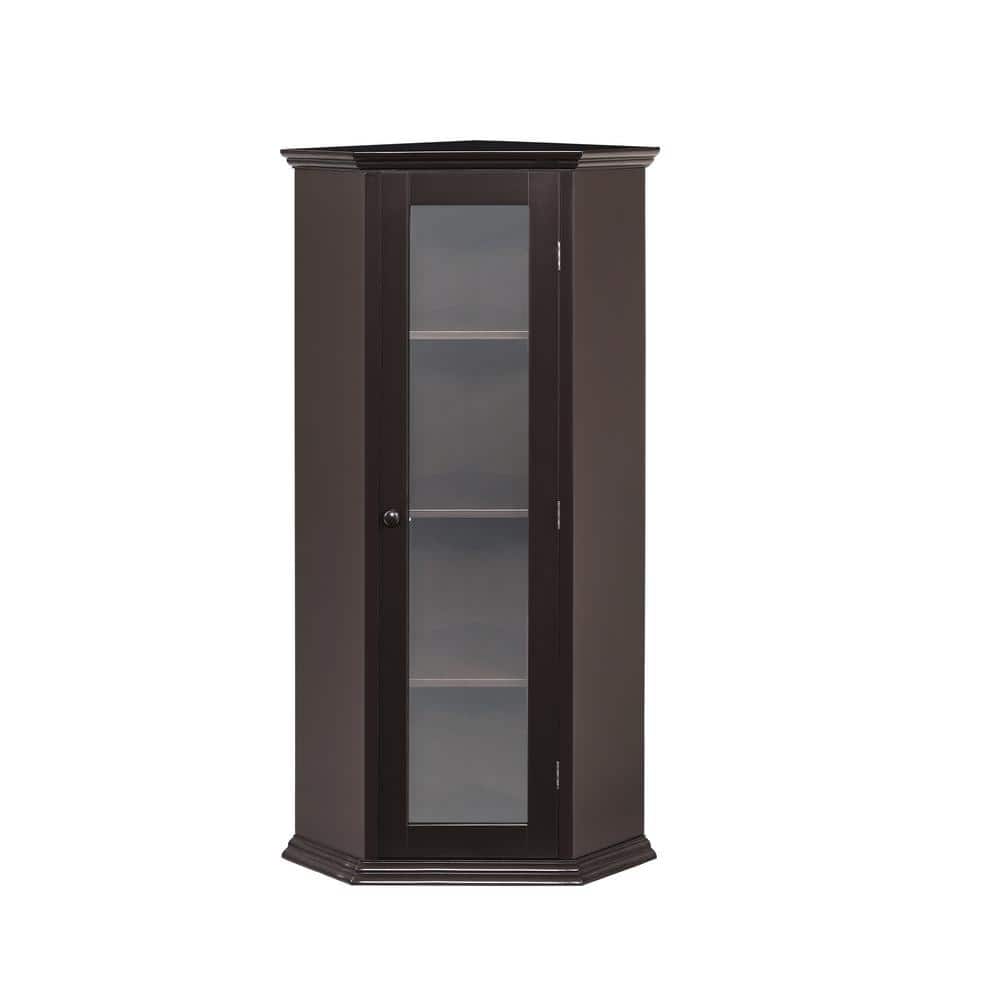 Freestanding 16 in. W x 16 in. D x 42 in. H Brown Linen Cabinet Bathroom St