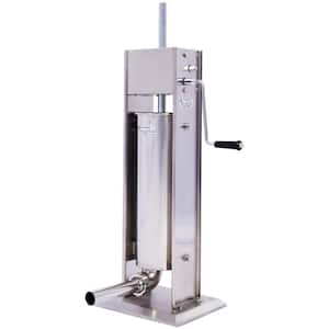 3L Stainless Steel Sausage Stuffer Dual Speed Vertical Sausage Make with 4 Meat Filler Stuffing Tubes