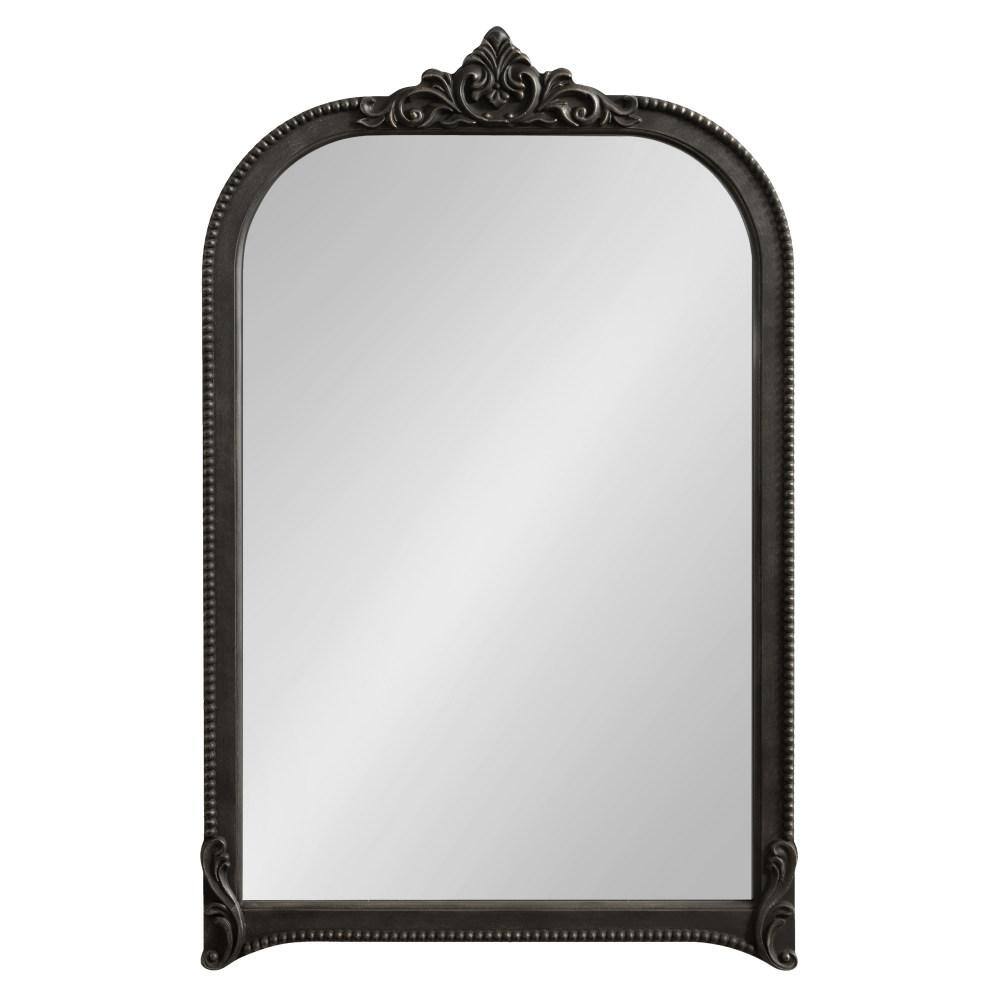Hubanks Black Ornate Arched Wall Mirror 24 x 38