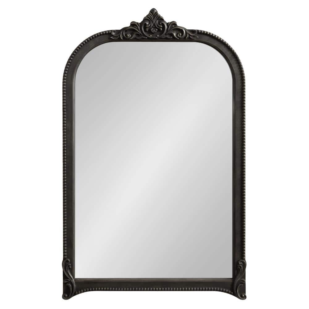 Hubanks Black Ornate Arched Wall Mirror 24 x 38