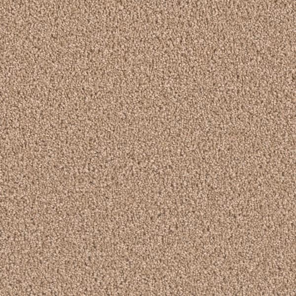 Delicate Flower  - Humble - Beige 40 oz. SD Polyester Texture Carpet - Installation Required
