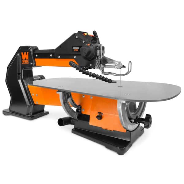 WEN LL2156 21 in. 1.6 Amp Variable Speed Parallel Arm Scroll Saw with Extra-Large Dual-Bevel Steel Table - 1