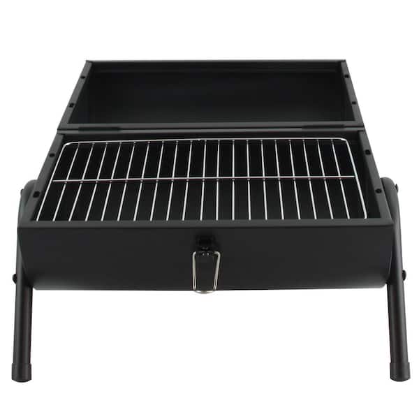 Gibson Home Delwin Portable Charcoal Grill in Black