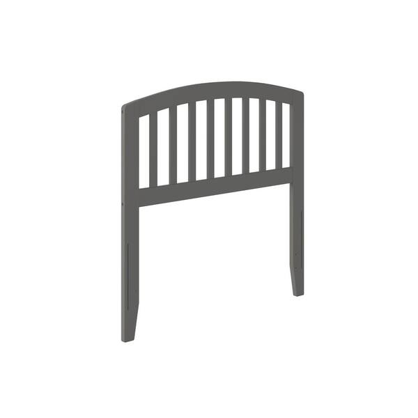 AFI Richmond Grey Solid Wood Twin Headboard with Attachable Turbo USB