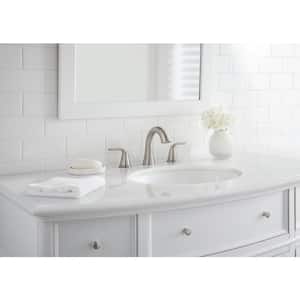 Irena 8 in. Widespread 2-Handle Bathroom Faucet in Brushed Nickel