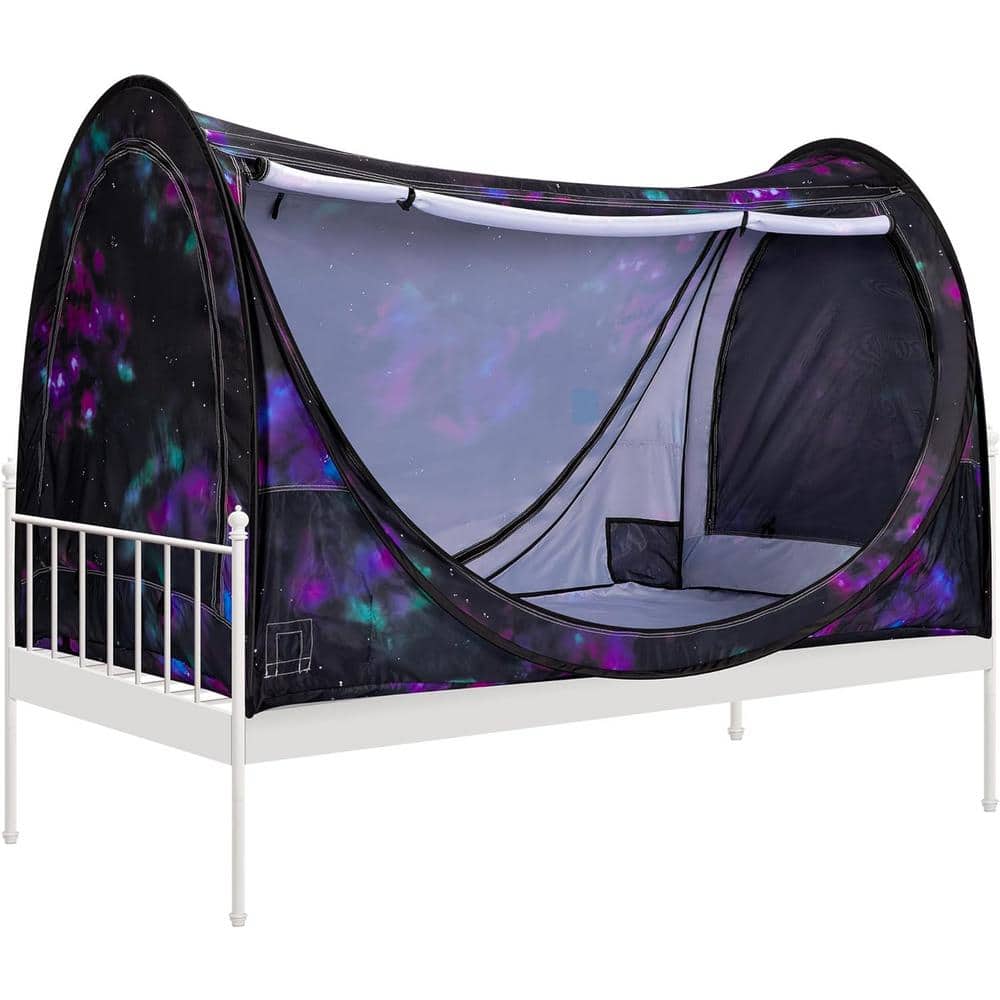 VIVOHOME 3 ft. x 6 ft. Indoor Pop-Up Privacy Bed Canopy with 4 Doors and Mosquito  Mesh, Dark Starry Sky Pattern wal-VH1228US - The Home Depot