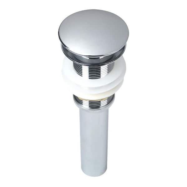Eisen Home Pop Up Drain Assembly with Cap No Overflow for Vessel Sinks in Polished Chrome