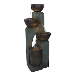 Alpine Corporation 25 in. Tall Indoor/Outdoor 3-Tier Hexagonal