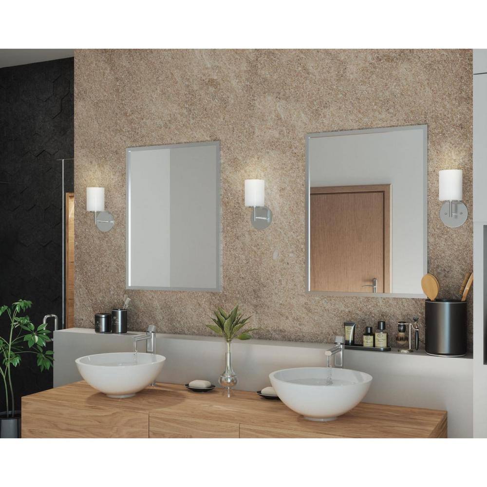Polished Nickel Cylinder Dimmable Bath Vanity Light