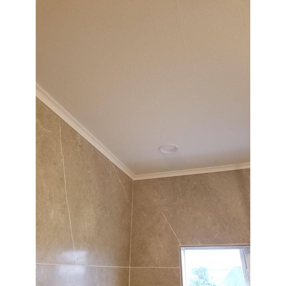 Primed White High Impact Polystyrene Crown Moulding 1-1/2in Face