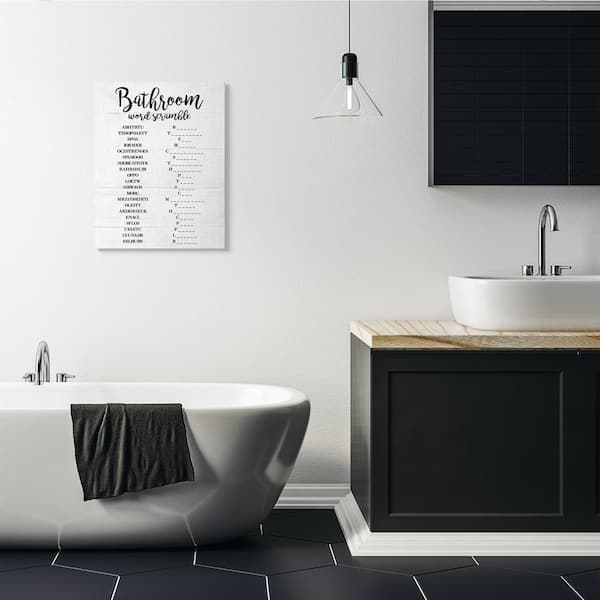 Designer Toilet Canvas Wall Art, White Sold by at Home