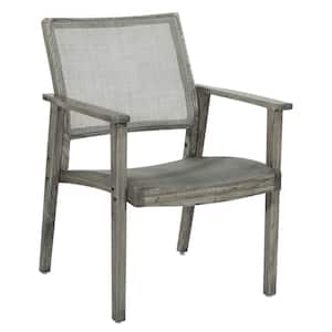 Lavine Cane Armchair with Rustic Grey Frame