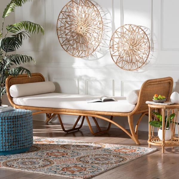 Veve Light Honey Rattan Twin Daybed