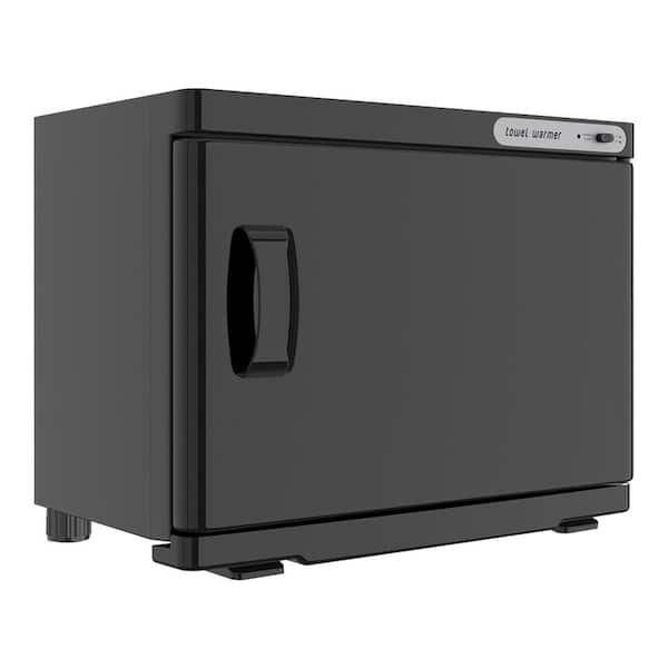 Electric Towel Warmer Cabinet, 23L Large Capacity Bath Towel Heater for Facial Spa, Salon, Home Use in Black