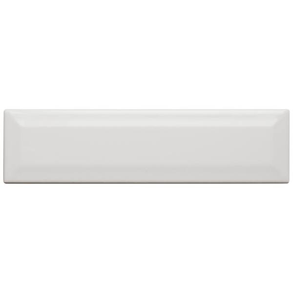 Daltile - Restore 3 in. x 12 in. Ceramic Bevel Bright White Subway Tile (9 sq. ft. / case)