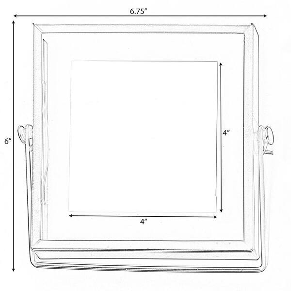 Crystal Free Standing Photo Frame with Elegant Square Design