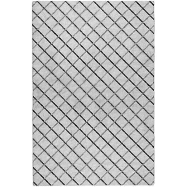 Dream Shag Premium Machine Washable Abstract ADS140 Gray 9 ft. x 12 ft. Area Rug