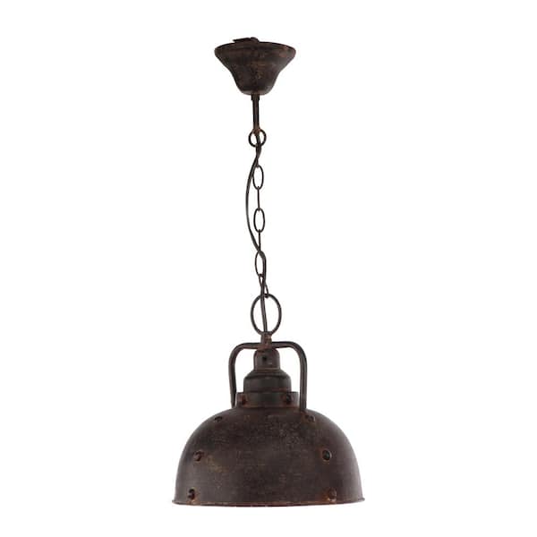 A & B Home 1-Light Hanging Antique Bronze Pendant