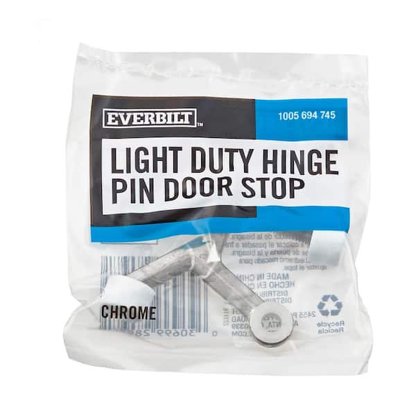 (10-Pack) Chrome Light Duty Hinge Pin Door Stop