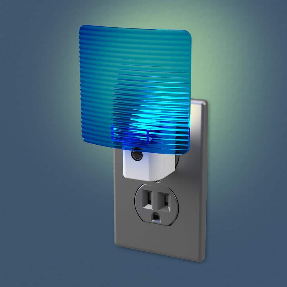 Blue Plastic Motion Sensor LED Night Light