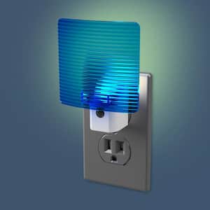 Blue Wave Translucent Screen Automatic LED Night Light