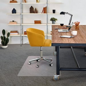 Advantagemat Vinyl Rectangular Chair Mat for Carpets up to 1/4" - 30" x 48" Shipped Rolled