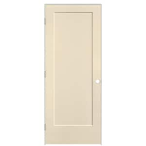 32 in. x 80 in. 1-Panel Lincoln Park Right-Hand Hollow Core Golden Hay Molded Composite Single Prehung Interior Door