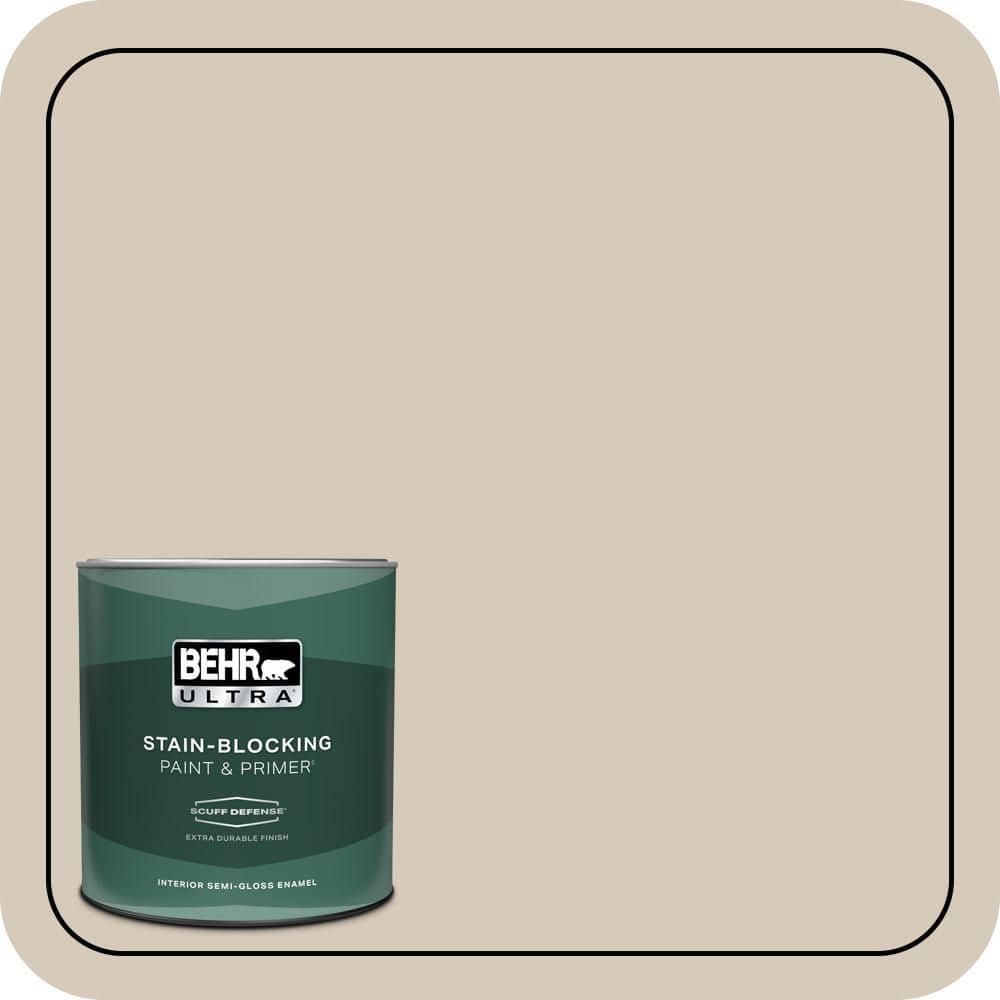 1 qt. #PPU5-12 Almond Wisp Extra Durable Semi-Gloss Enamel Interior Paint & Primer price history on PriceWatchPro
