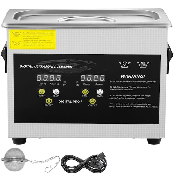 3L Upgraded Ultrasonic Cleaner (200W Heater, 120W Ultrasonic) Professional Digital Lab Ultrasonic Parts Cleaner