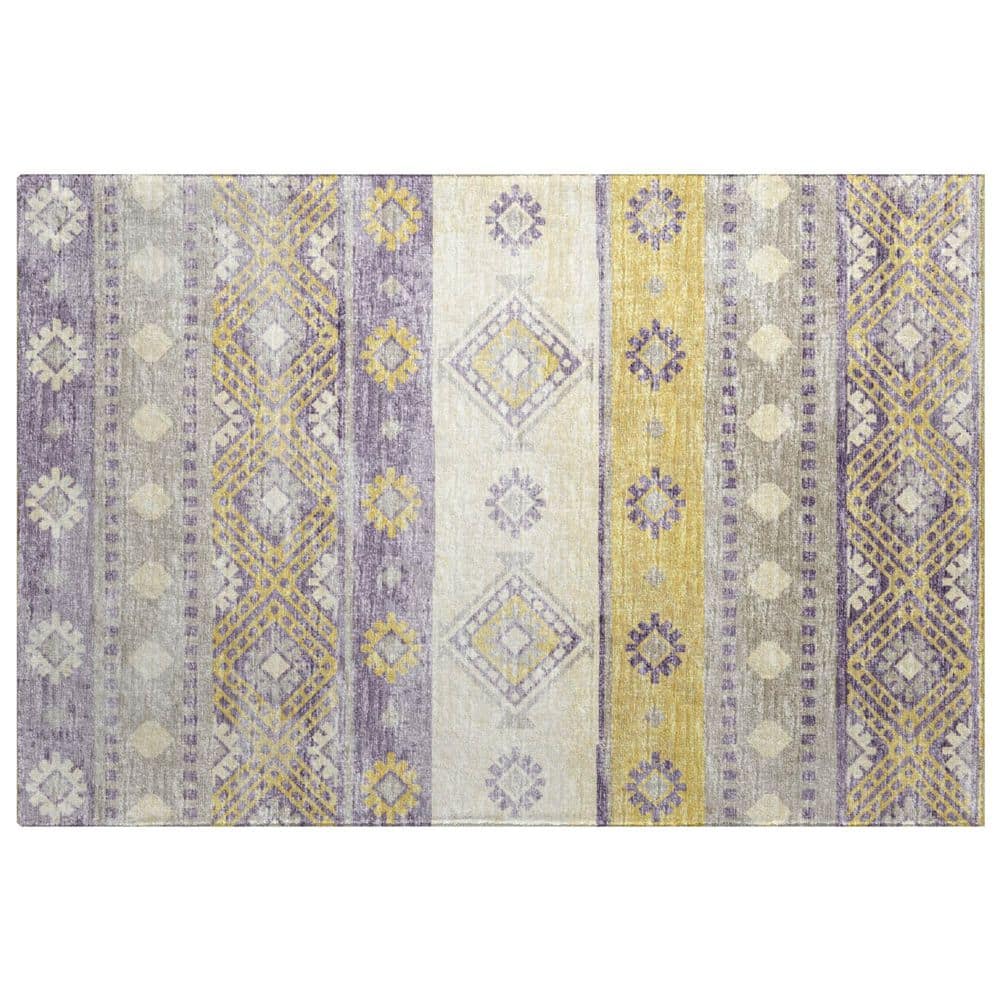 Dream Shag Premium Machine Washable Abstract ADS118 Purple 2 ft. x 3 ft. Accent Rug price history on PriceWatchPro