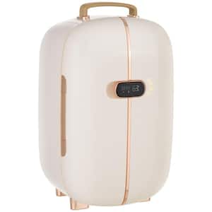 Portable Professional Skincare Mini Fridge in White with 12L Cooler and Warmer Beauty