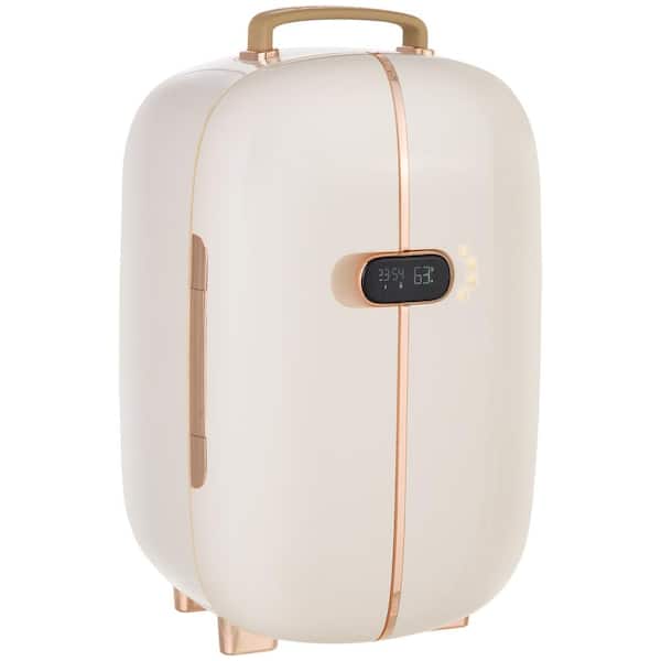 Cold White Small Fridge for Bedroom and Travel, Durable and Lightweight  make-up