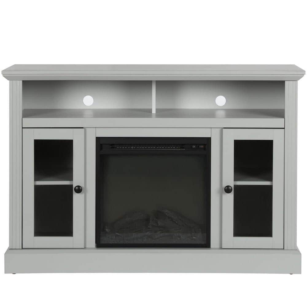 Nashville 47 in. Dove Gray Particle Board TV Stand Fits TVs Up to 50 in. wi