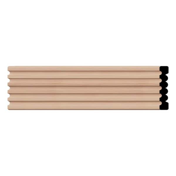 Ekena Millwork WM338 0.56 in. D x 3.38 in. W x 96 in. L Wood (Cherry) Chair Rail Moulding