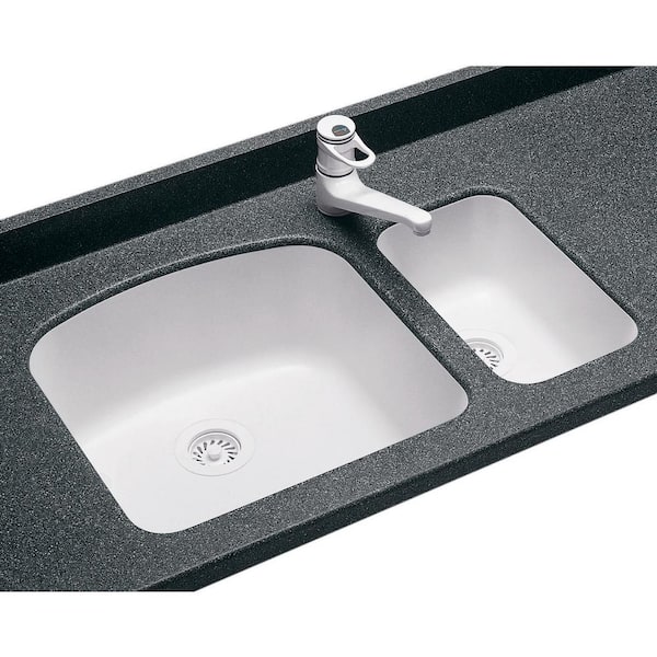 Swan Undermount Solid Surface 10.9 in. 0-Hole Single Bowl Kitchen