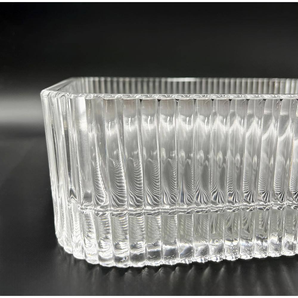 Clear Glass Vessel Sinks with 60" White Base