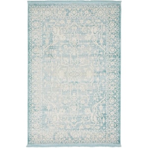 New Classical Olympia Blue 4' 0 x 6' 0 Area Rug