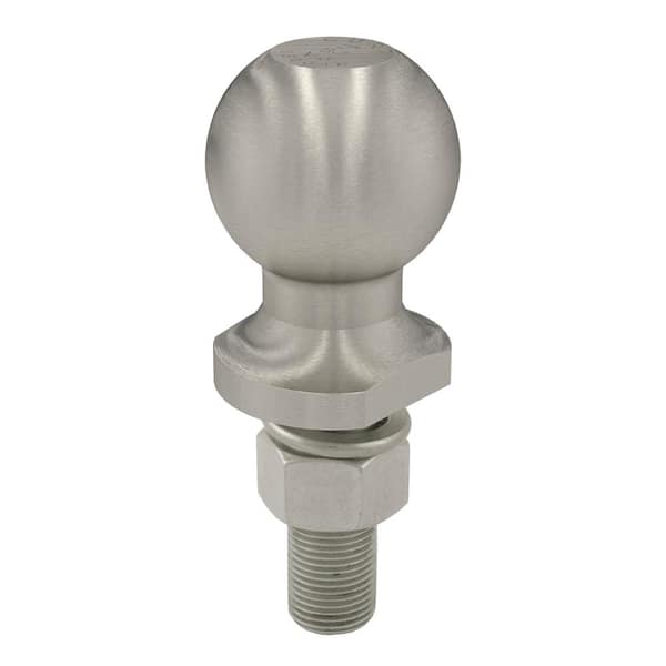 2" Trailer Hitch Tow Ball (3/4" x 2-1/8" Shank, 3,500 lbs., Stainless)