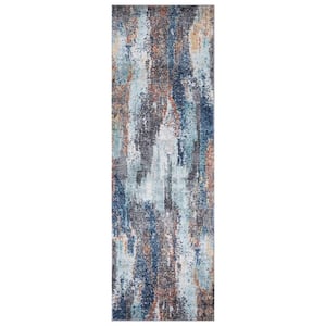 Vintage Collection Victoria Multi 2 ft. x 7 ft. Abstract Runner Rug