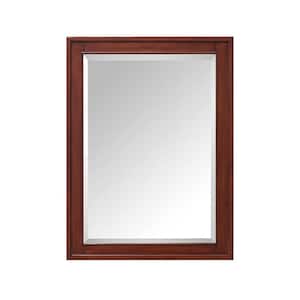 Madison 24 in. W x 32 in. H x 5-1/10 in. D Framed Surface-Mount 3-Shelf Bathroom Medicine Cabinet in Tobacco