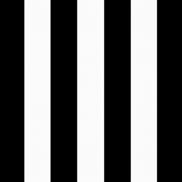 Black Cabana Stripe Rectangle Outdoor Throw Pillow