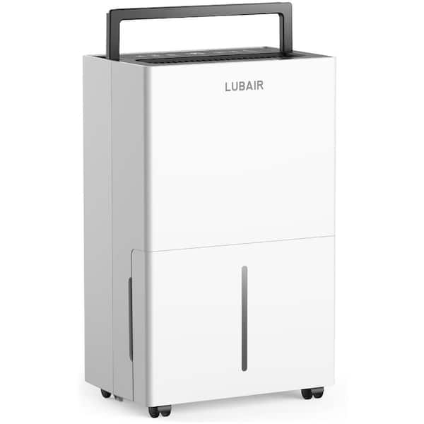 52 pt. 4500 sq. ft. Dehumidifier in White with Drain Hose and Water Tank for Home and Basement, Auto Defrost