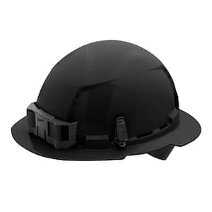 BOLT Black Type 1 Class C Full Brim Vented Hard Hat with 4-Point Ratcheting Suspension (5-Pack)