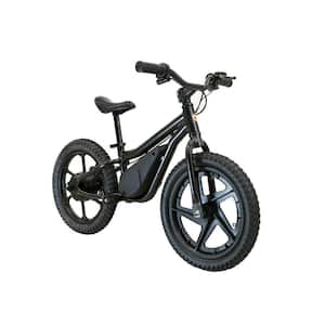 E16 350-Watt Electric Balance Bike 16 in. Wheels, 24-Volt, 15.5 MPH E-Bike Black