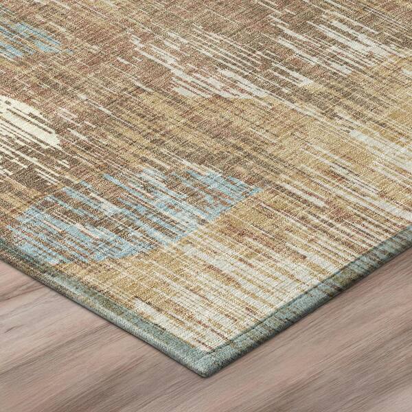 Chantille Machine Washable Indoor/Outdoor Abstract ACN3162 Rust 2 ft. x 3 ft. Accent Rug
